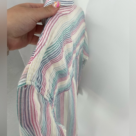 Rails Ellis Button-Down Shirt in Iris Stripe Size Small - Picture 12 of 12